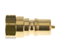 Acoplamiento hidráulico de latón DN 6.3 Enchufe de 1/4 de pulgada hembra NPT ISO 7241-1 B D 14.2mm