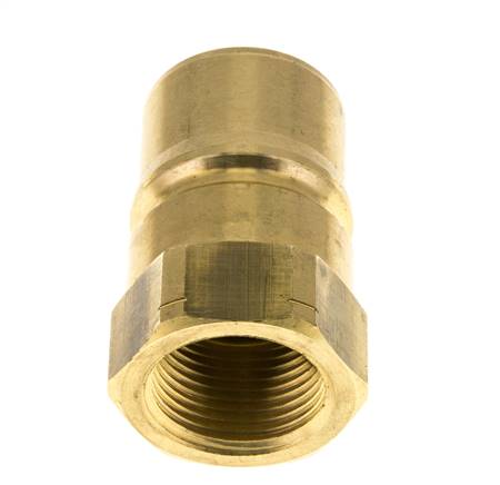 Acoplamiento hidráulico de latón DN 25, rosca hembra NPT de 1 pulgada ISO 7241-1 B D 37,8mm