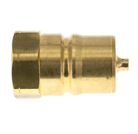 Acoplamiento hidráulico de latón DN 25, rosca hembra NPT de 1 pulgada ISO 7241-1 B D 37,8mm