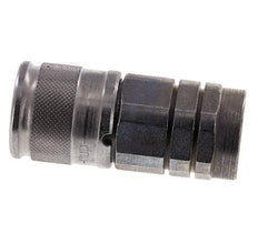 Acero DN 10 Boca Hidráulica de Cara Plana G 3/8 pulgadas Rosca Hembra ISO 16028 D 19,7mm