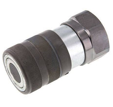 Steel DN 25 Flat Face Hydraulic Socket G 1 1/4 inch Female Threads ISO 16028 D 36mm