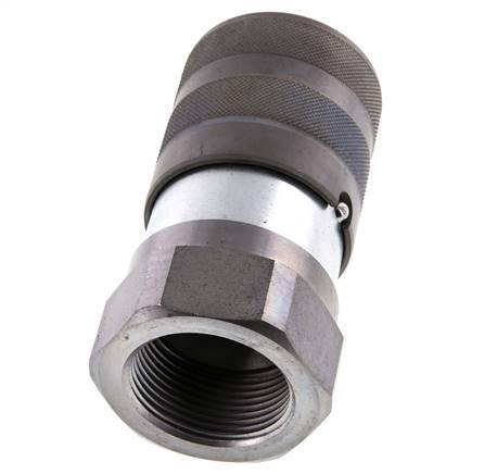 Acero DN 25 Boca Hidráulica de Cara Plana G 1 1/4 pulgadas Rosca Hembra ISO 16028 D 36mm