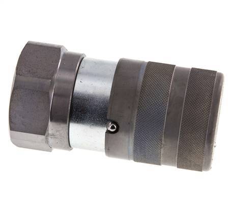 Acero DN 25 Boca Hidráulica de Cara Plana G 1 1/4 pulgadas Rosca Hembra ISO 16028 D 36mm