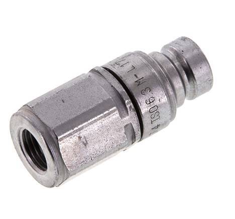 Acero DN 6.3 Enchufe hidráulico de cara plana G 1/4 pulgadas rosca hembra ISO 16028 D 16.2mm