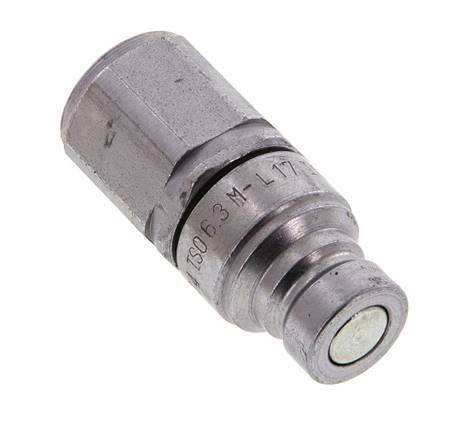 Acero DN 6.3 Enchufe hidráulico de cara plana G 1/4 pulgadas rosca hembra ISO 16028 D 16.2mm