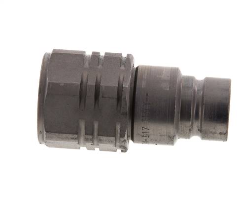 Acero DN 12.5 Enchufe hidráulico de cara plana G 1/2 pulgadas rosca hembra ISO 16028 D 24.5mm