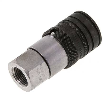 Acero DN 10 Boca hidráulica de cara plana G 3/8 pulgadas rosca hembra ISO 16028 CEJN D 19,7mm