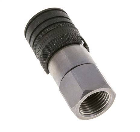 Acero DN 10 Boca Hidráulica de Cara Plana G 1/2 pulgadas Rosca Hembra ISO 16028 CEJN D 19.7mm