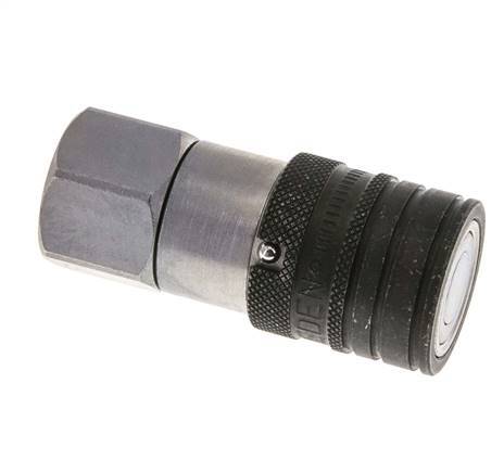 Acero DN 10 Boca Hidráulica de Cara Plana G 1/2 pulgadas Rosca Hembra ISO 16028 CEJN D 19.7mm