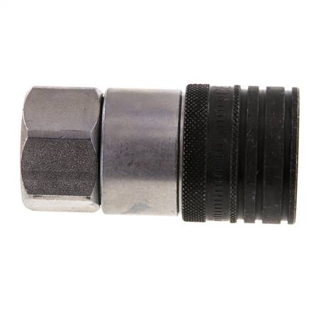 Acero DN 12.5 Boca hidráulica de cara plana G 1/2 pulgadas rosca hembra ISO 16028 CEJN D 24.5mm