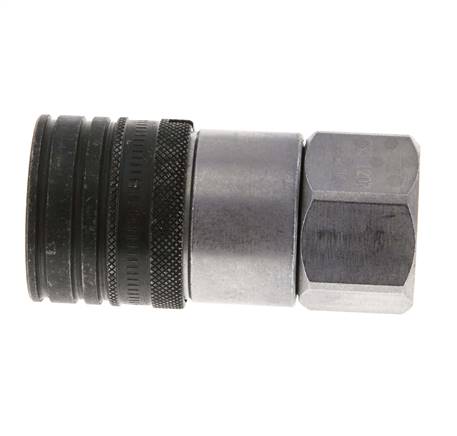 Acero DN 12.5 Toma hidráulica de cara plana G 3/4 pulgadas rosca hembra ISO 16028 CEJN D 24.5mm