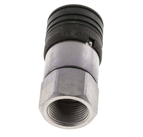 Acero DN 12.5 Toma hidráulica de cara plana G 3/4 pulgadas rosca hembra ISO 16028 CEJN D 24.5mm