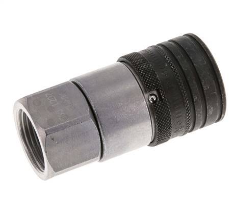 Acero DN 12.5 Toma hidráulica de cara plana G 3/4 pulgadas rosca hembra ISO 16028 CEJN D 24.5mm