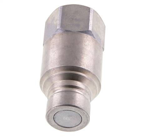 Acero DN 12.5 Enchufe hidráulico de cara plana G 1/2 pulgadas rosca hembra ISO 16028 CEJN D 24.5mm