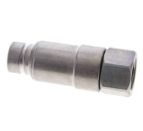 Steel DN 12.5 Flat Face Hydraulic Plug G 3/4 inch Female Threads ISO 16028 CEJN Pressure Eliminator D 24.5mm