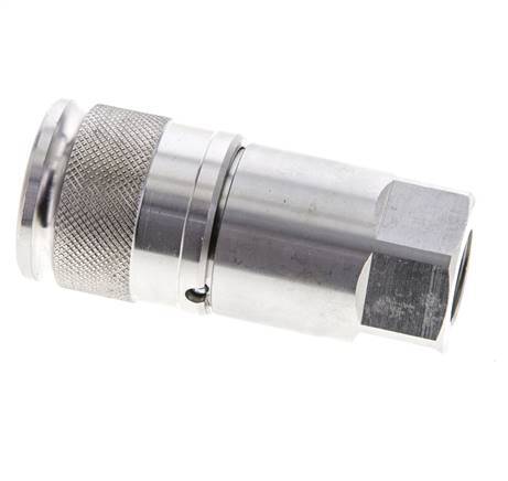Acero inoxidable DN 10 Boca hidráulica de cara plana G 3/8 pulgadas rosca hembra ISO 16028 D 19,7mm