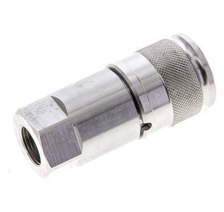 Acero inoxidable DN 10 Boca hidráulica de cara plana G 3/8 pulgadas rosca hembra ISO 16028 D 19,7mm