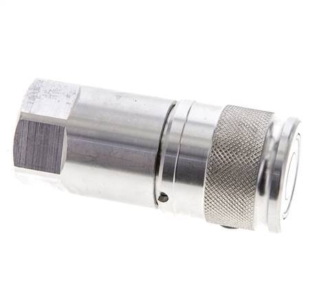Acero inoxidable DN 10 Boca hidráulica de cara plana G 3/8 pulgadas rosca hembra ISO 16028 D 19,7mm