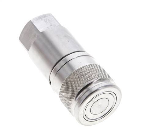 Acero inoxidable DN 10 Boca hidráulica de cara plana G 3/8 pulgadas rosca hembra ISO 16028 D 19,7mm
