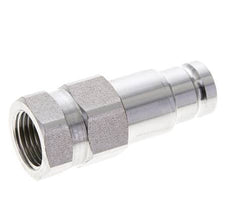 Enchufe hidráulico de acero inoxidable DN 10 de cara plana G 1/2 pulgadas rosca hembra ISO 16028 D 19,7mm