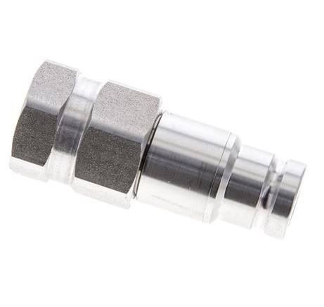 Enchufe hidráulico de acero inoxidable DN 10 de cara plana G 1/2 pulgadas rosca hembra ISO 16028 D 19,7mm