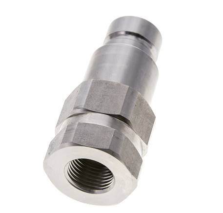 Enchufe hidráulico de acero inoxidable DN 12 de cara plana G 1/2 pulgadas rosca hembra ISO 16028 D 24,5mm
