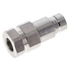 Enchufe hidráulico de acero inoxidable DN 12 de cara plana G 1/2 pulgadas rosca hembra ISO 16028 D 24,5mm