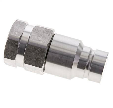 Stainless Steel DN 16 Flat Face Hydraulic Plug G 1 inch Female Threads ISO 16028 D 30mm