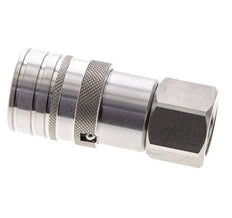 Acero inoxidable DN 10 Boca Hidráulica de Cara Plana G 1/2 pulgadas Rosca Hembra ISO 16028 CEJN D 19.7mm