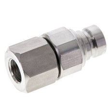 Stainless Steel DN 6 Flat Face Hydraulic Plug G 1/4 inch Female Threads ISO 16028 CEJN D 16.2mm