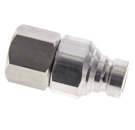 Stainless Steel DN 6 Flat Face Hydraulic Plug G 1/4 inch Female Threads ISO 16028 CEJN D 16.2mm
