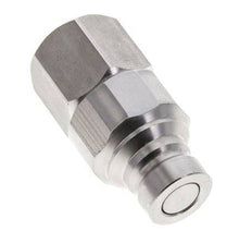 Stainless Steel DN 6 Flat Face Hydraulic Plug G 1/4 inch Female Threads ISO 16028 CEJN D 16.2mm