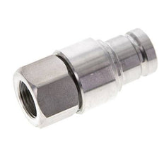 Stainless Steel DN 10 Flat Face Hydraulic Plug G 3/8 inch Female Threads ISO 16028 CEJN D 19.7mm