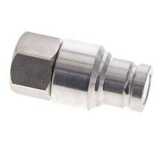 Stainless Steel DN 10 Flat Face Hydraulic Plug G 3/8 inch Female Threads ISO 16028 CEJN D 19.7mm