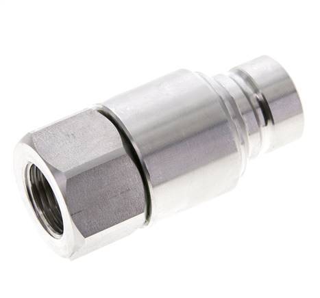 Enchufe hidráulico de acero inoxidable DN 12 de cara plana G 1/2 pulgadas rosca hembra ISO 16028 CEJN D 24,5mm