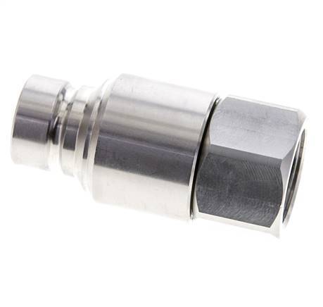 Enchufe hidráulico de acero inoxidable DN 12 de cara plana G 3/4 pulgadas rosca hembra ISO 16028 CEJN D 24,5mm
