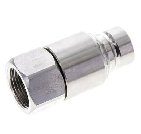 Enchufe hidráulico de acero inoxidable DN 12 de cara plana G 3/4 pulgadas rosca hembra ISO 16028 CEJN D 24,5mm