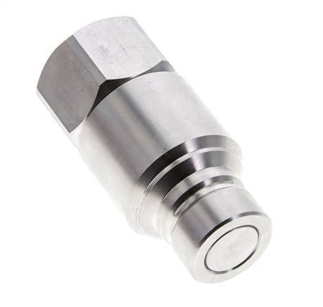 Enchufe hidráulico de acero inoxidable DN 12 de cara plana G 3/4 pulgadas rosca hembra ISO 16028 CEJN D 24,5mm