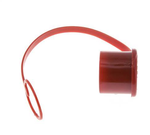 Tapa de protección contra el polvo de plástico de 30 mm para tapón de acoplamiento con cadena [2 piezas]