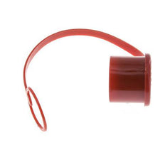 Tapa de protección contra el polvo de plástico de 30 mm para tapón de acoplamiento con cadena [2 piezas]