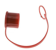 Tapa de protección contra el polvo de plástico de 30 mm para tapón de acoplamiento con cadena [2 piezas]