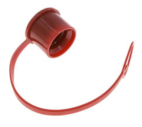 Tapa de protección contra el polvo de plástico de 30 mm para tapón de acoplamiento con cadena [2 piezas]