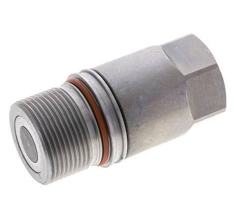 Acero DN 12.8 Toma hidráulica de cara plana G 3/4 pulgadas rosca hembra ISO 16028 D M36 x 2