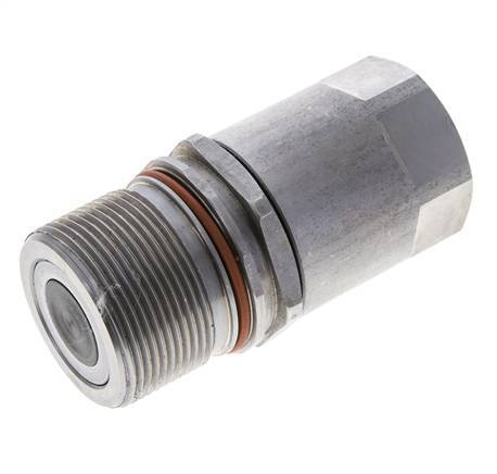 Acero DN 15 Boca Hidráulica de Cara Plana G 3/4 pulgadas Rosca Hembra ISO 16028 D M43 x 2