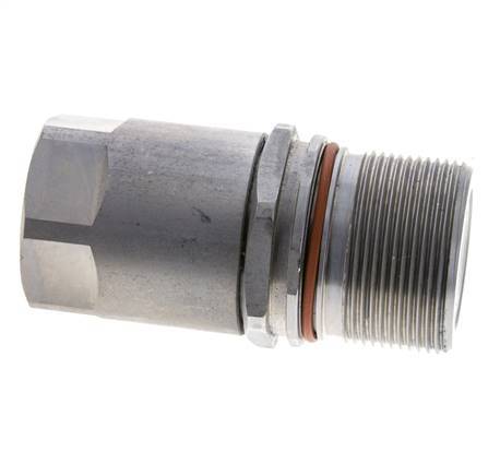 Acero DN 15 Boca Hidráulica de Cara Plana G 3/4 pulgadas Rosca Hembra ISO 16028 D M43 x 2