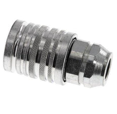 Steel DN 12.5 Hydraulic Coupling Socket G 3/8 inch Female Threads ISO 7241-1 A D 20.5mm