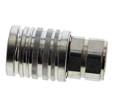 Acero DN 12.5 Acoplamiento hidráulico Enchufe G 1/2 pulgadas Rosca hembra ISO 7241-1 A D 20.5mm