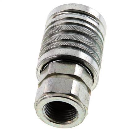 Acero DN 12.5 Acoplamiento hidráulico Enchufe G 1/2 pulgadas Rosca hembra ISO 7241-1 A D 20.5mm