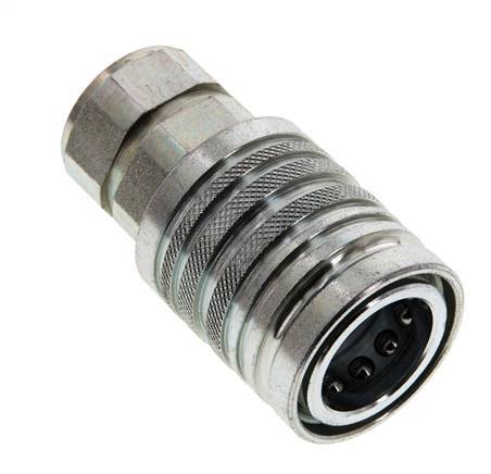 Acero DN 12.5 Acoplamiento hidráulico Enchufe G 1/2 pulgadas Rosca hembra ISO 7241-1 A D 20.5mm