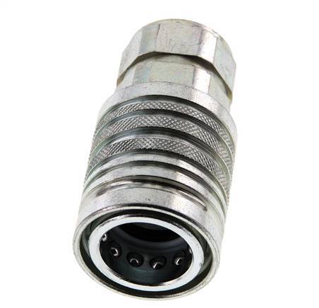 Acero DN 12.5 Acoplamiento hidráulico Enchufe G 1/2 pulgadas Rosca hembra ISO 7241-1 A D 20.5mm